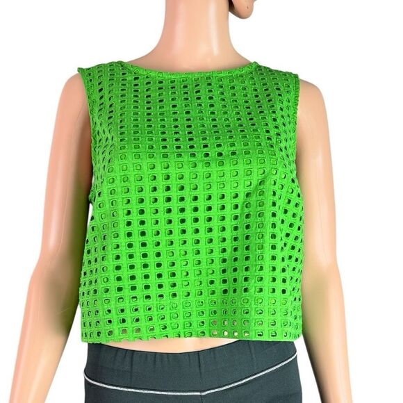kate spade Tops - NWT Kate Spade Green Perforated Top